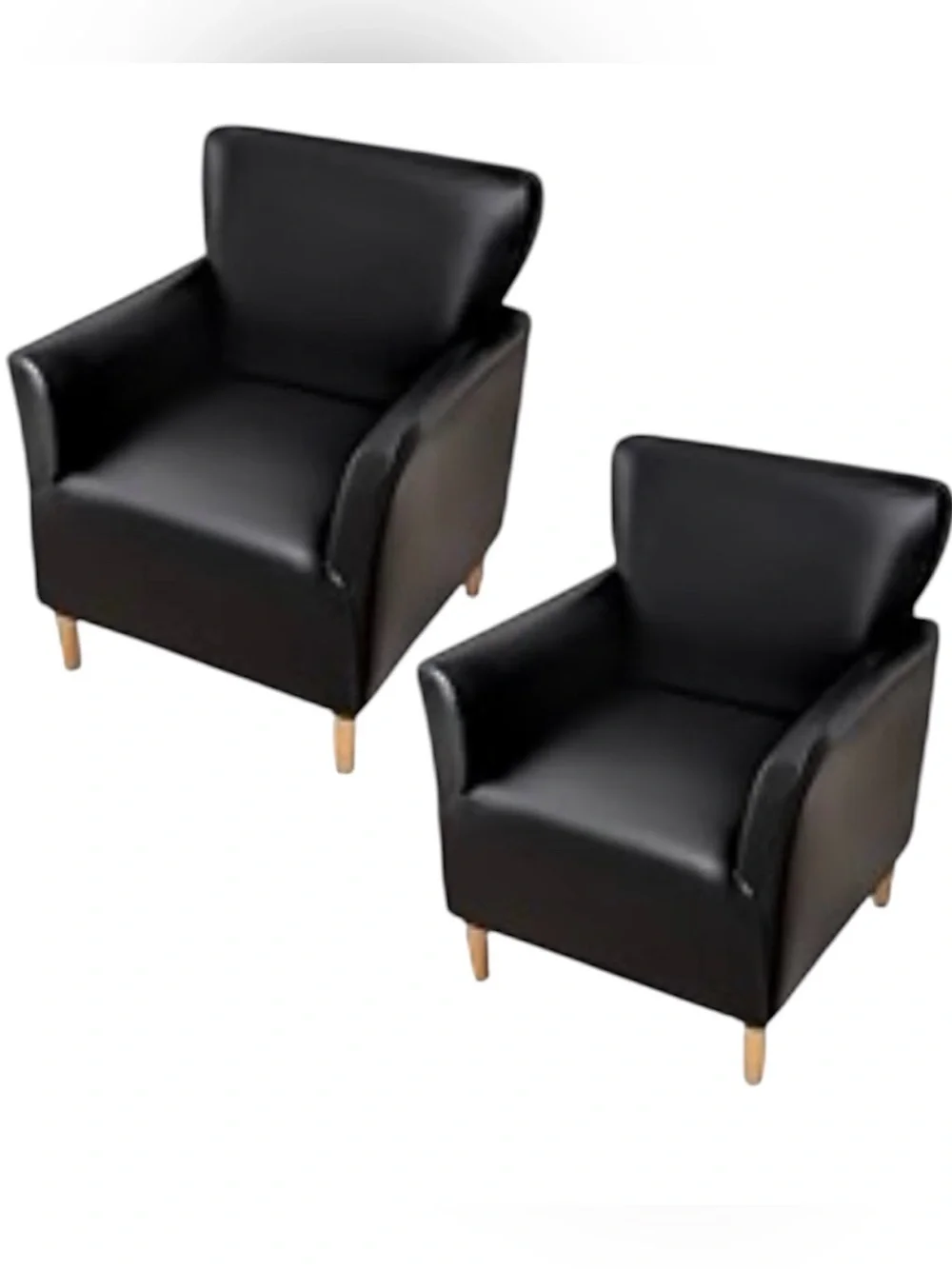 2 waterproof PU leather chair covers NEW